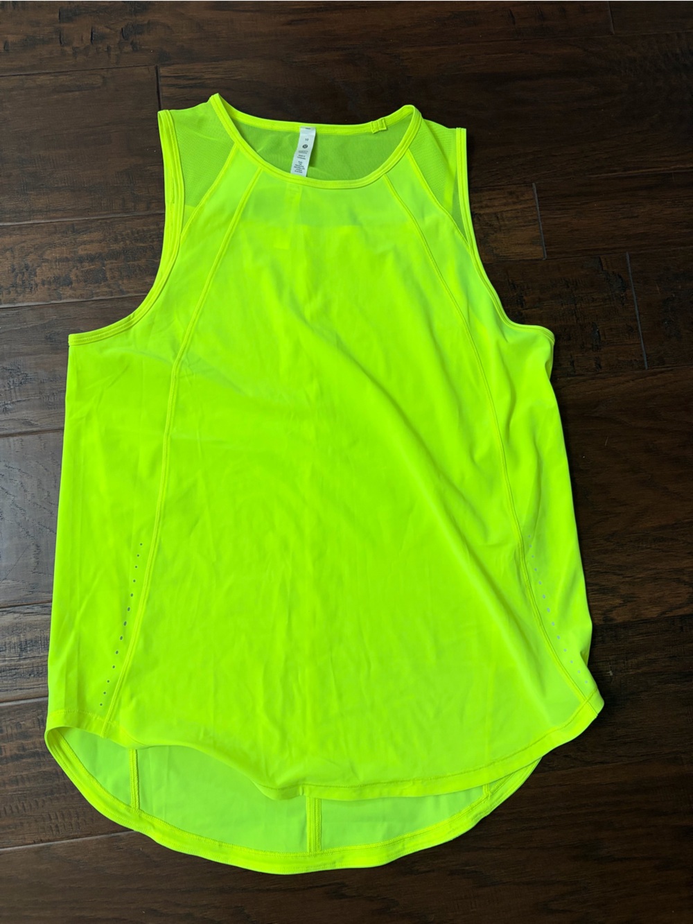 lululemon athletica Neon Yellow Sleeveless Athletic Shirt